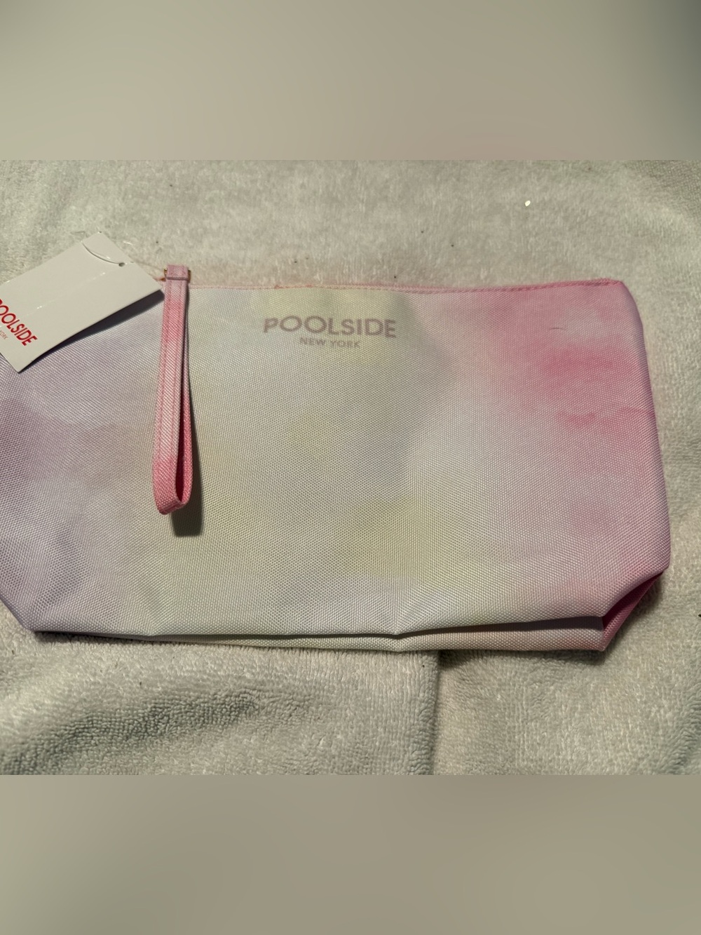 Poolside New York Pink & Cream Ombre Wet/Dry Pouch Wristlet